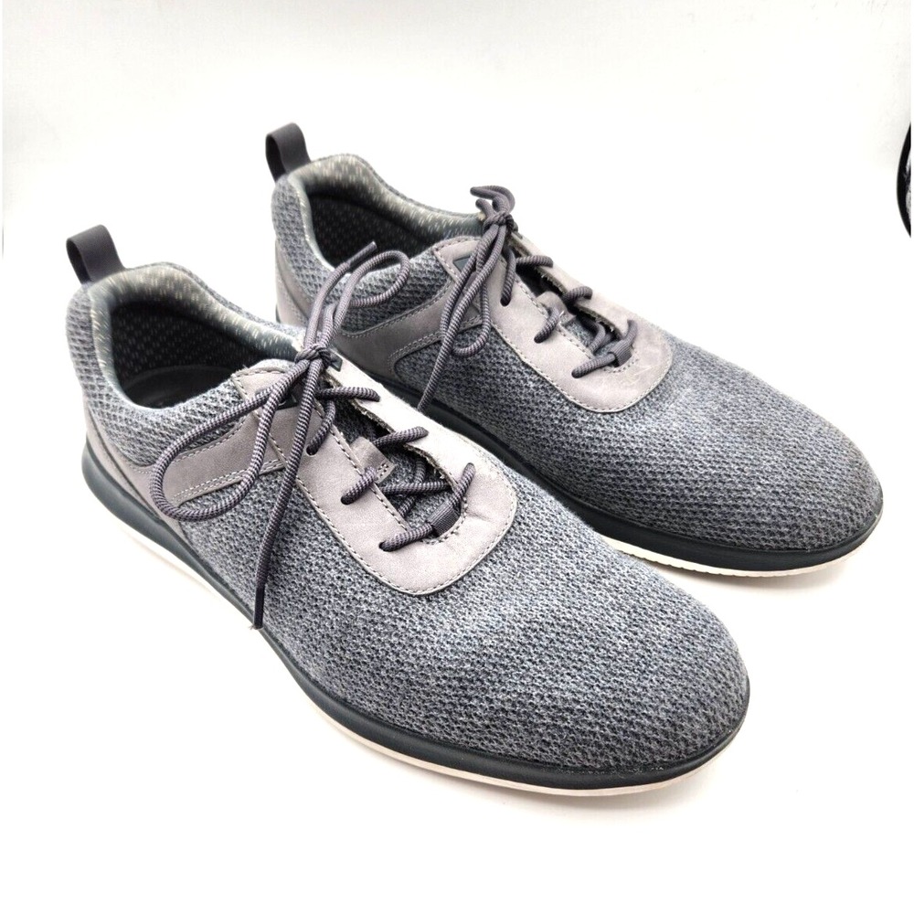 Johnston & Murphy Ethan Knit U-Throat Memory Foam Sz 10M Men's shoe Gray 253657